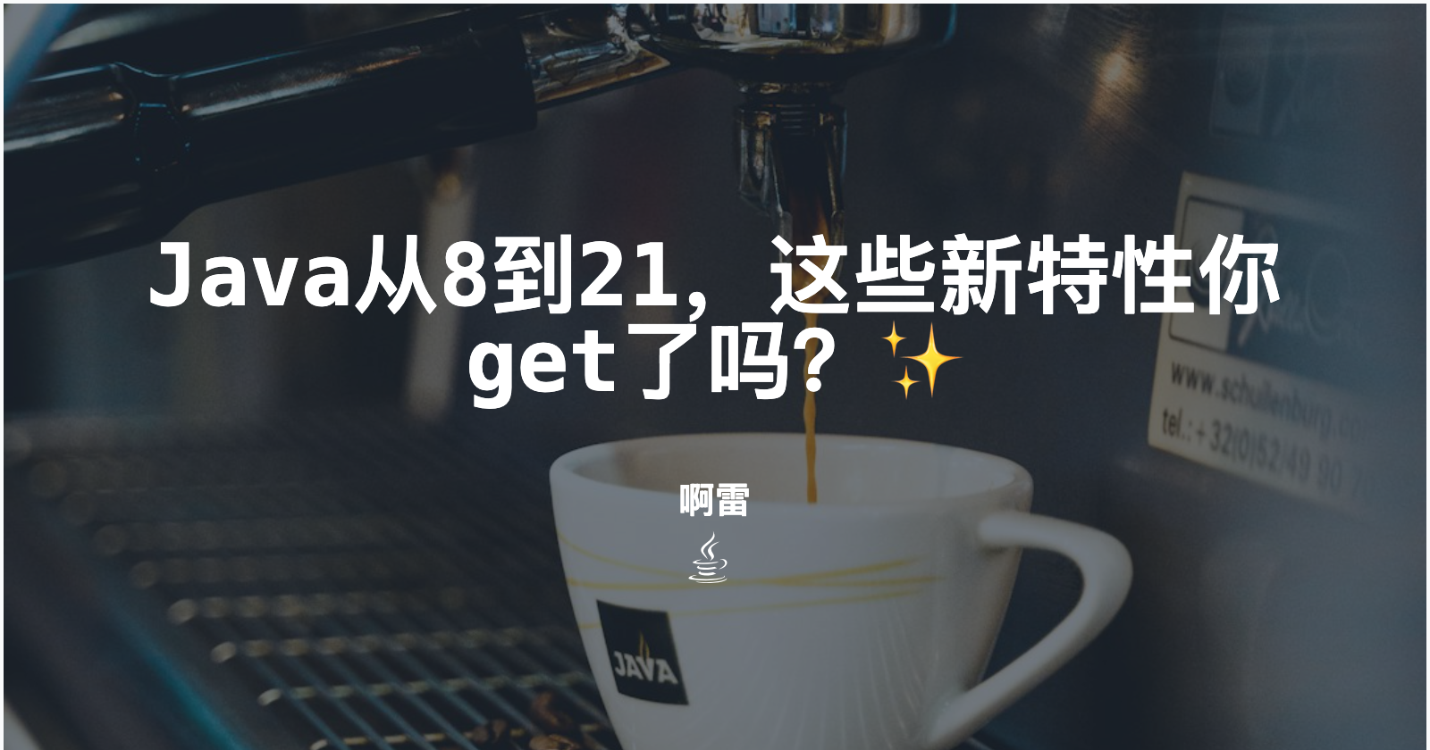 Java从8到21，这些新特性你get了吗？✨